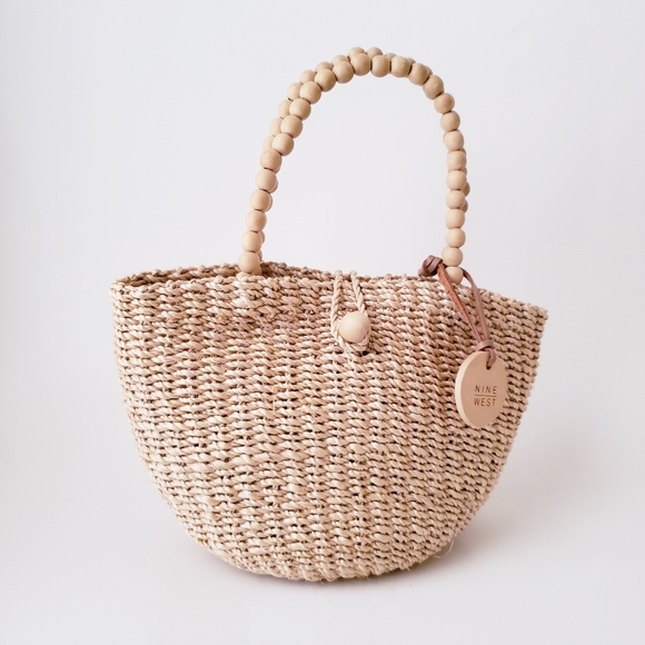 Vintage Nine West Mini Straw Bag - Picture 5 of 9